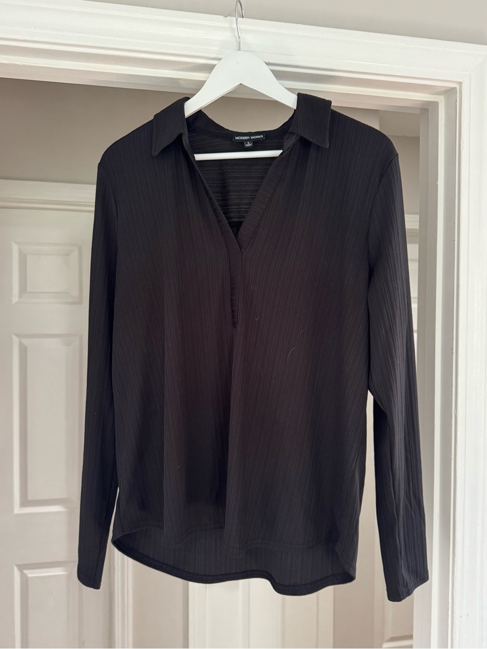 Black Women’s Collared Shirt